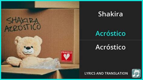 shakira - acróstico lyrics|acrostico shakira lyrics in english.